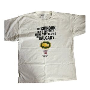 Vintage CFL Edmonton Calgary Rivalry T-Shirt Size XL